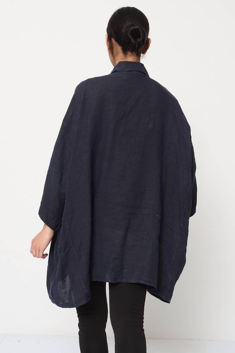 LÉA & LUC - Wholesale Button Down Shirt - Women's - 100% Linen Shirt REF. 285885