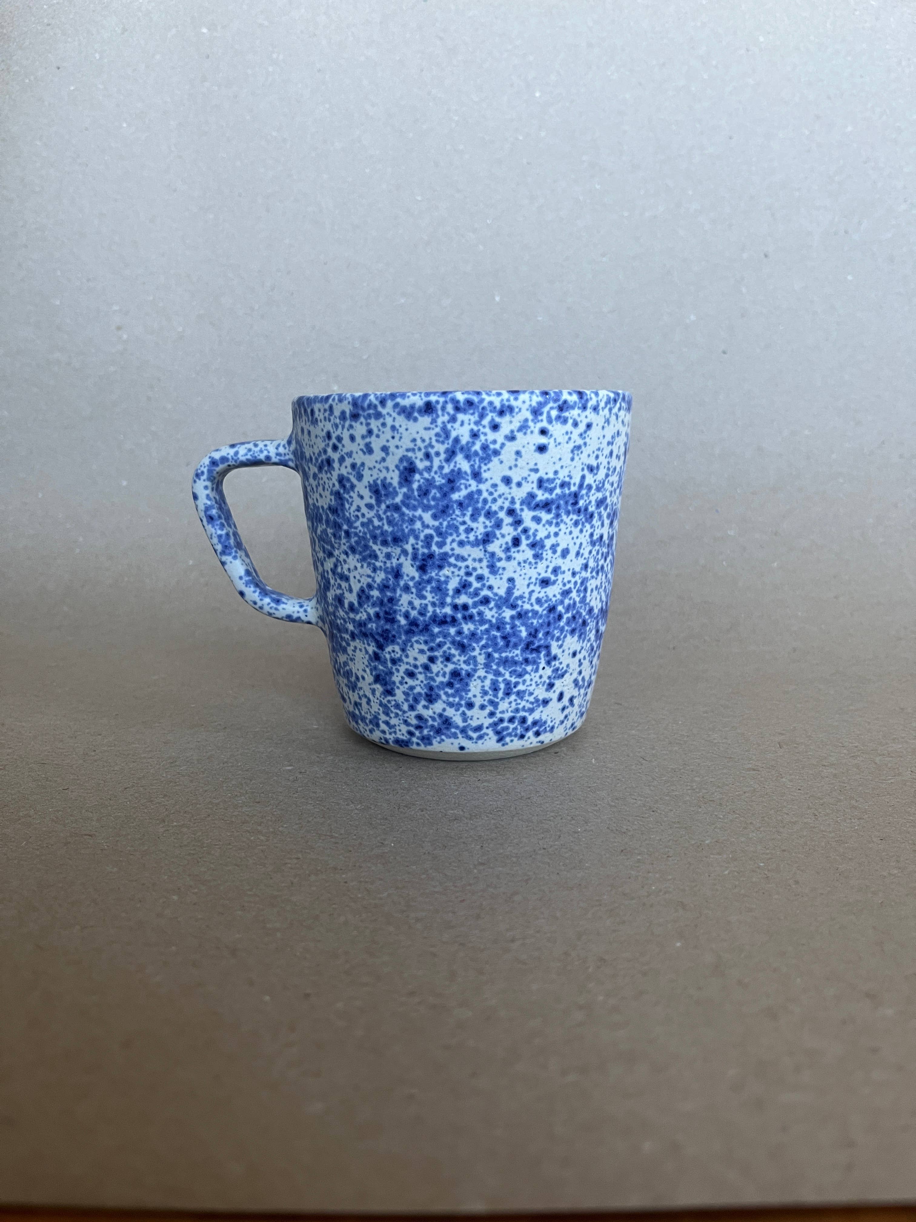 Ninth House Goods - Wholesale Coffee Mug - Blue Splatter Mug4