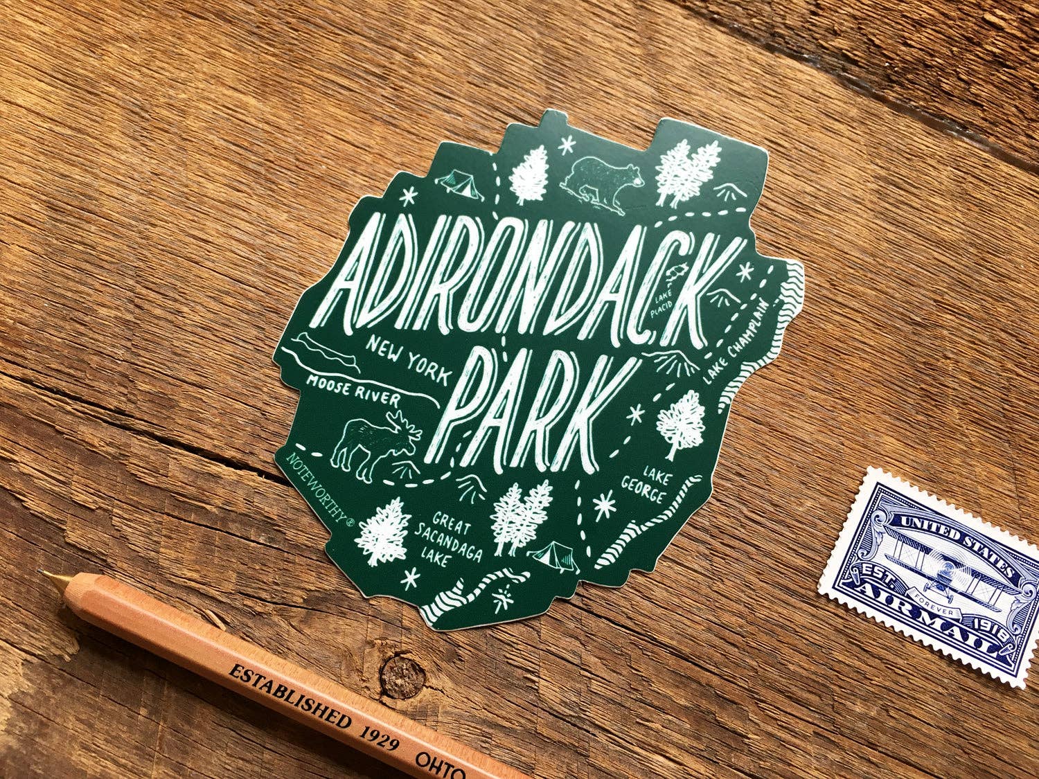 Noteworthy Paper & Press - Wholesale Sticker - Adirondack Park Sticker5