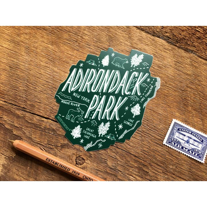 Noteworthy Paper & Press – wholesale Sticker – Adirondack Park Sticker5