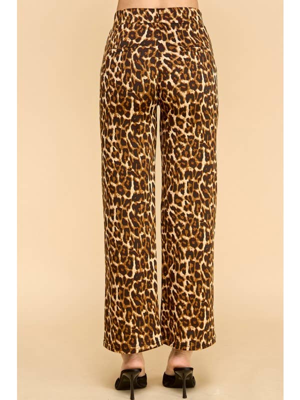 AS SHOWN SCUP18S-T LEOPARD PRINT STRAIGHT PANTS for wholesale on Faire7