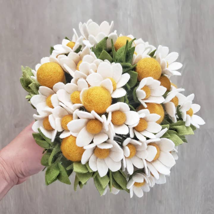 Madymae Felt Florals - Wholesale Artificial Flowers - Felt Billy Ball Artificial Flowers