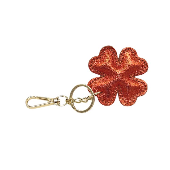 Suie Valentini srl - Wholesale Keychain - Women's - Genuine leather key chain, Lucky leaf, art. PO04LA7