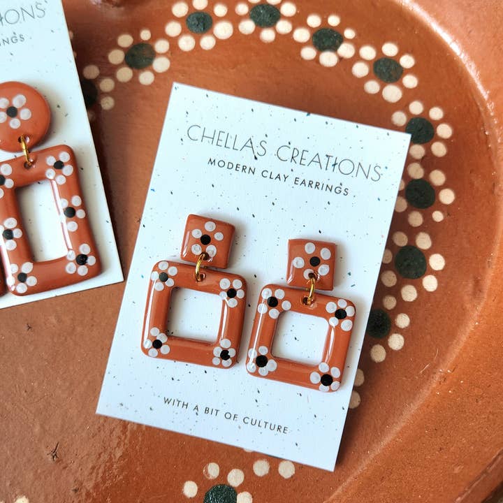 ChellasCreations - Wholesale Dangle Earrings - Mexican Inspired Earrings - Flor de Barro Collection2