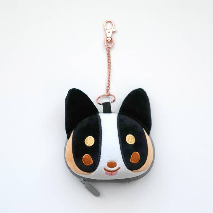 Super Fluffy Tricolor Corgi Accessories Bag for wholesale by Thousand Skies