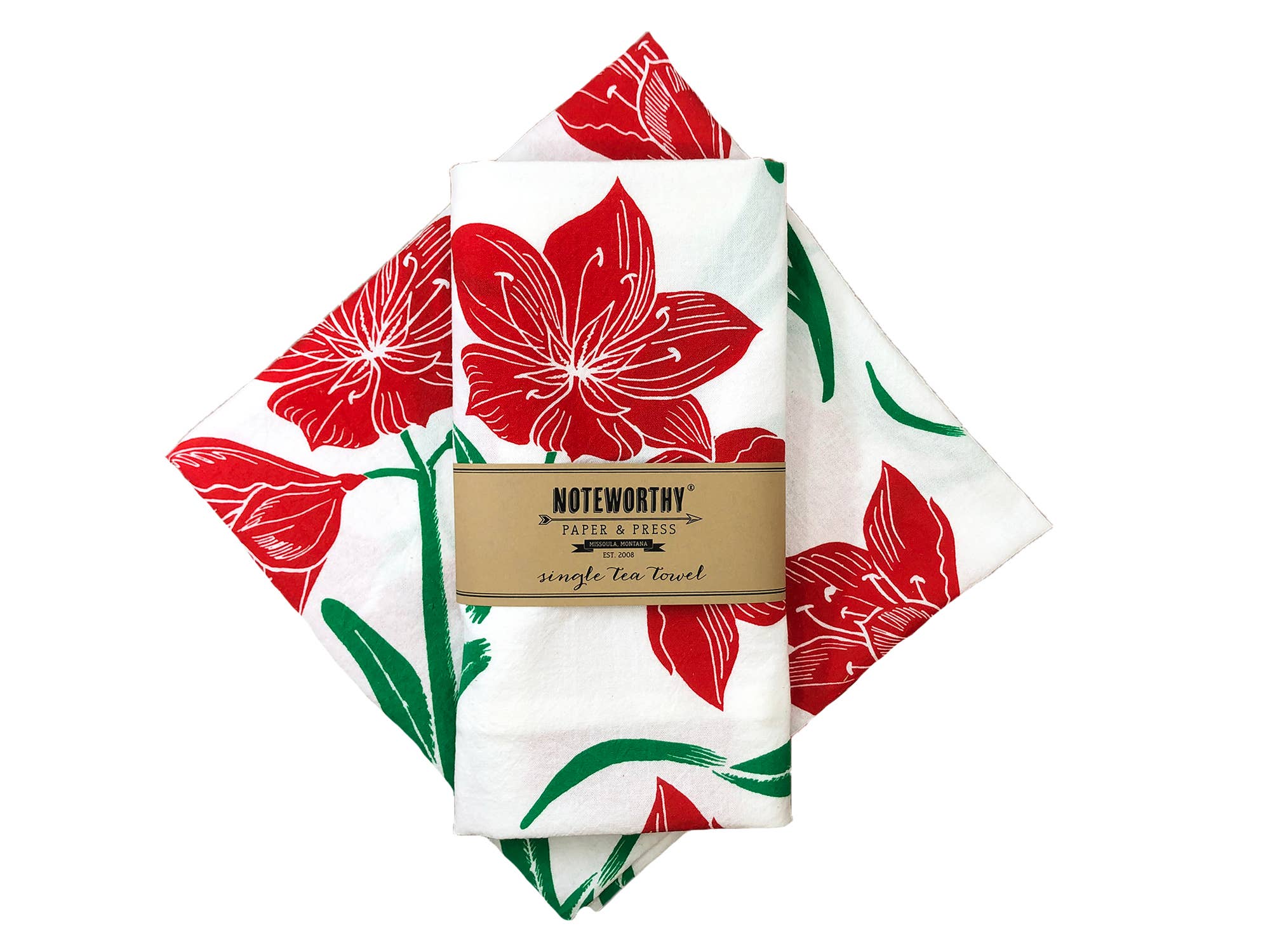 Noteworthy Paper & Press - Wholesale Tea Towel - Amaryllis Tea Towel6