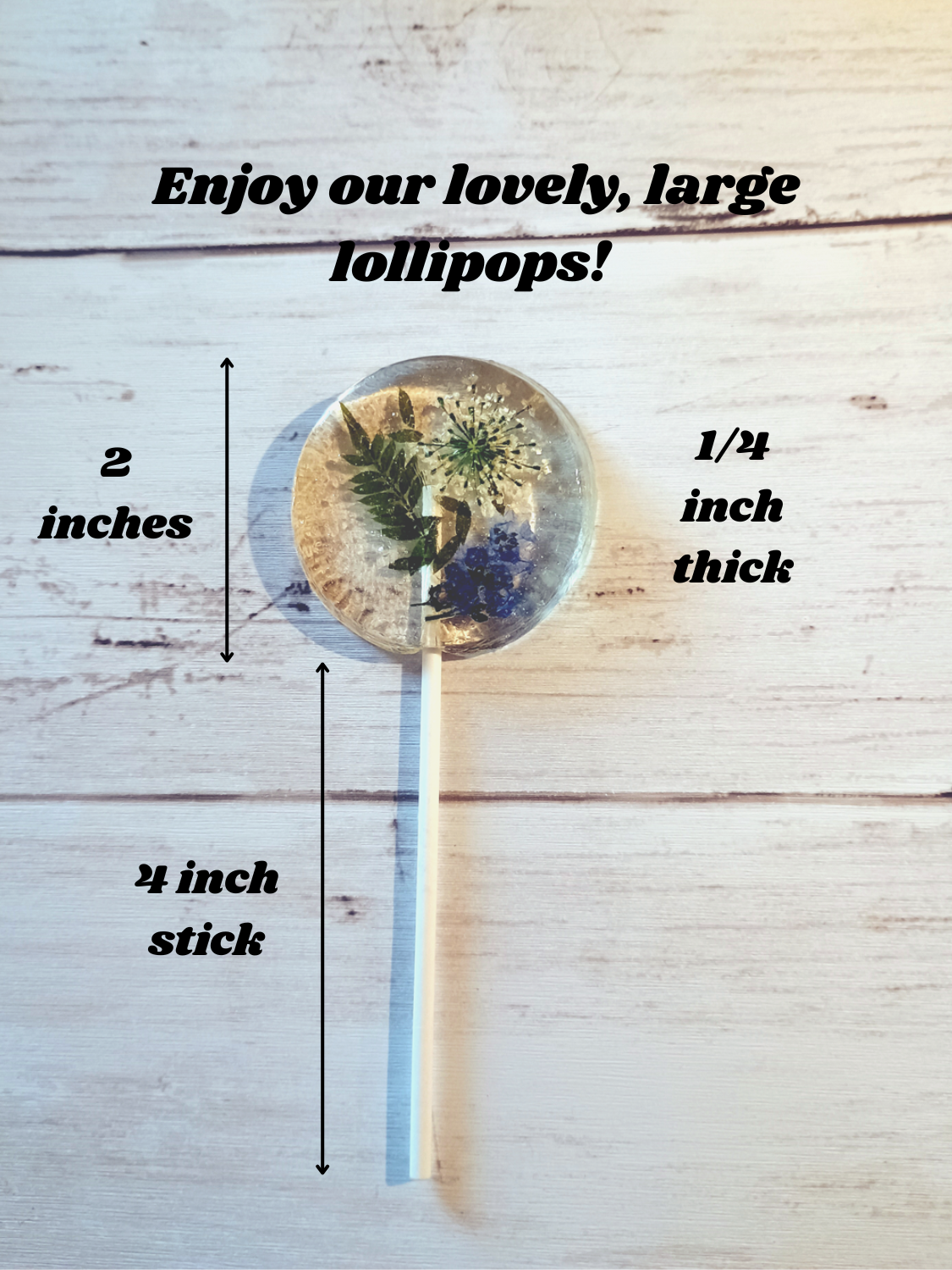 Homespun Parties - Wholesale Lollipop - Real Pressed Edible Flower Lollipop, Trending Garden Party3