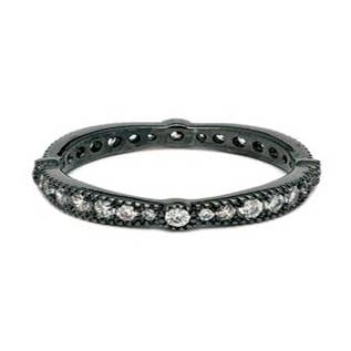 Graduated cz, hematite eternity band for wholesale by S&A Fashions