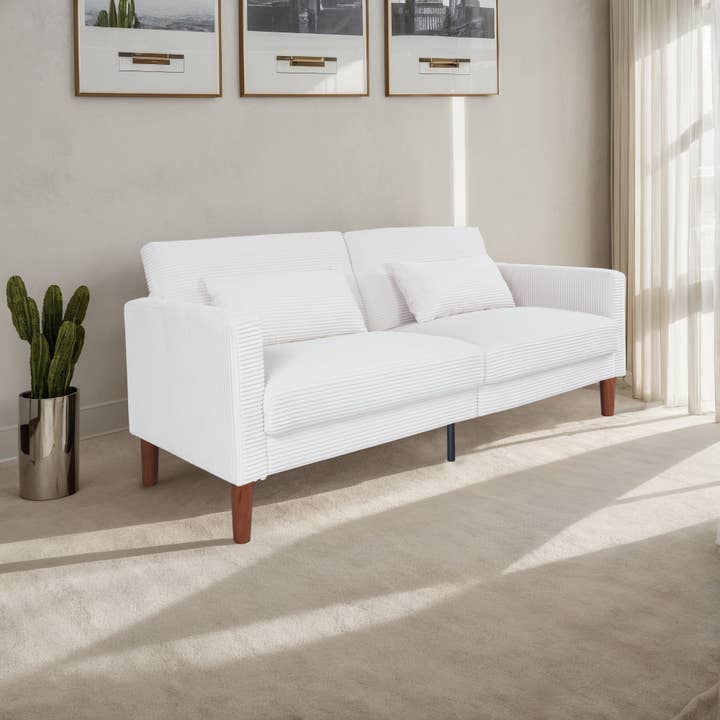 HOMYCASA DESIGN INC - Wholesale Sofa - Linen Sofa in Beige, Black, or Gray, Modern Design