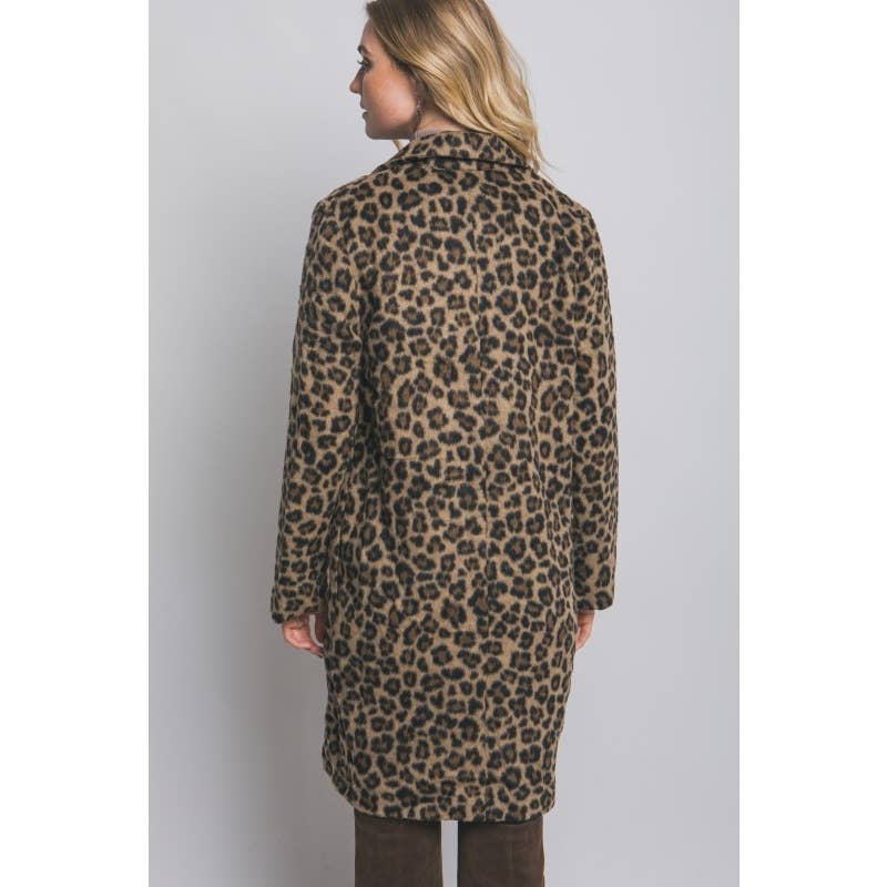 IVE - Wholesale Coat - Women's - Single Button Leopard Print Coat5