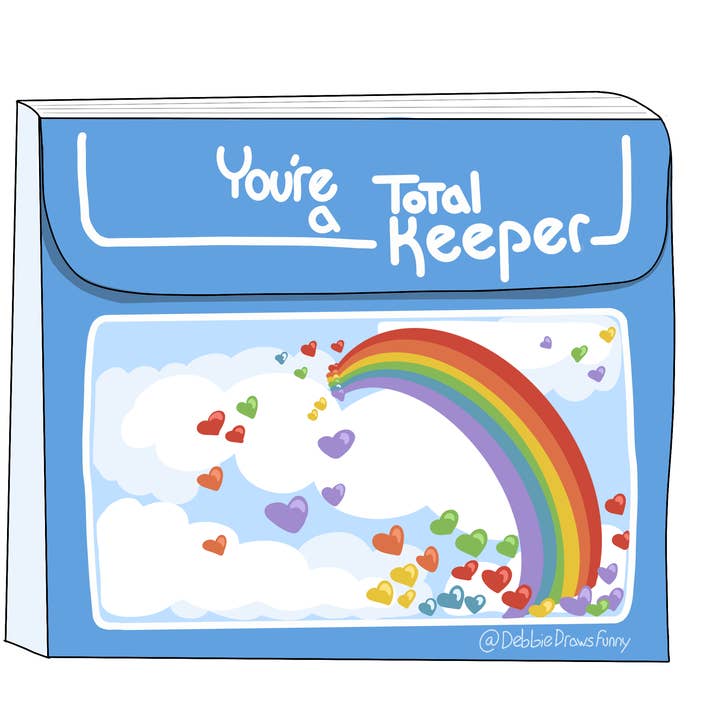 Debbie Draws Funny - Wholesale Sticker - Trapper Keeper Sticker 80s 90s Nostalgia Total Keeper