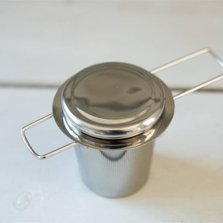 Tea & Trumpets - Wholesale Tea Strainer/Infuser - Extra-Fine Tea Infuser & Lid/ Drip Dish2