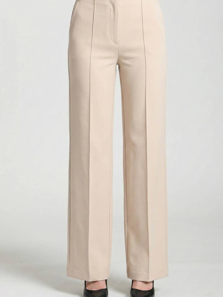 Front Zip Pant With Pin-Tucked Leg for wholesale by APNY
