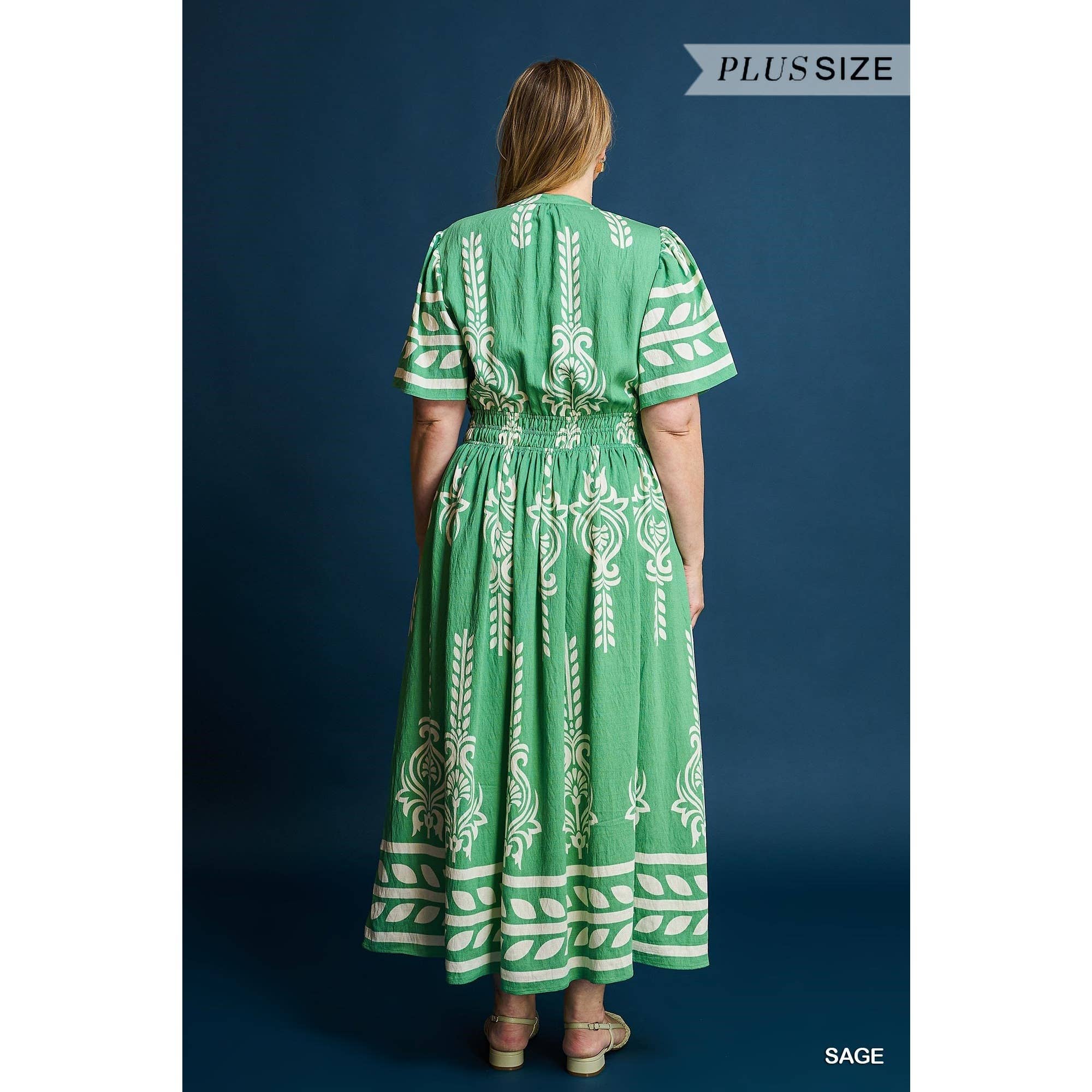 STYLE USA – Vestido - Mulher por atacado – Vestido Maxi Boho Chic PLUS3