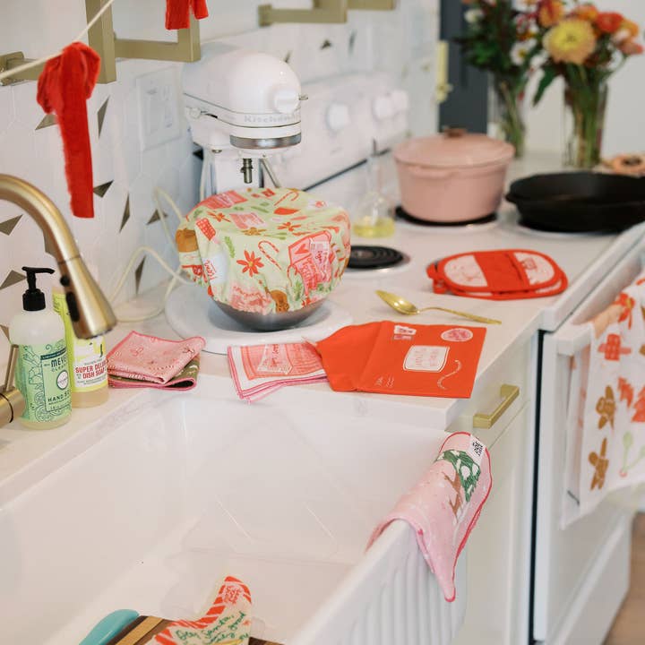 Doe A Deer – wholesale Food storage wrap/bag – Heirloom Baking 10.5" Bowl Cover | Holiday Baking, Christmas5