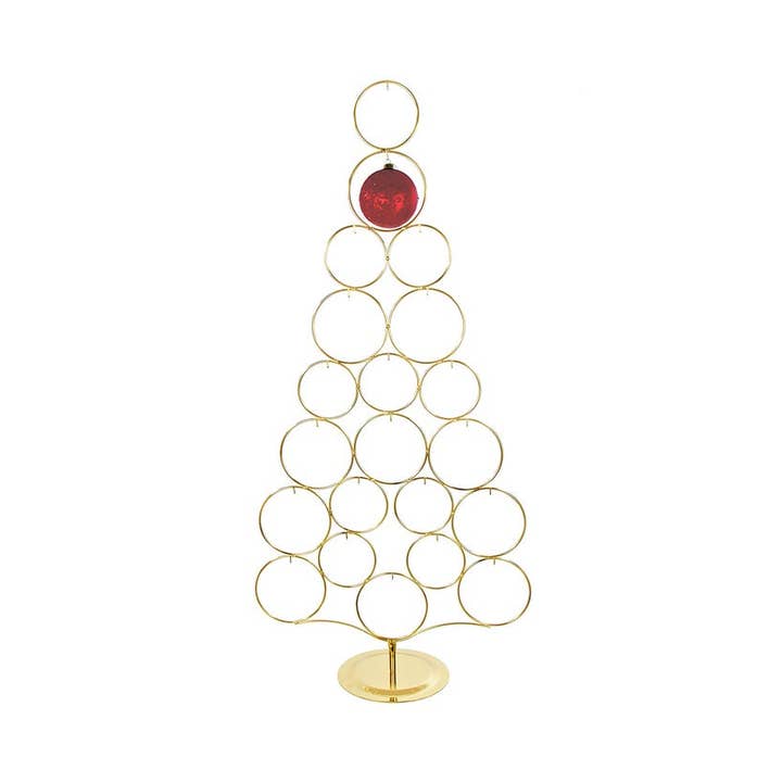 42"GOLD METAL TREE RACK for wholesale by Kurt S. Adler, Inc.