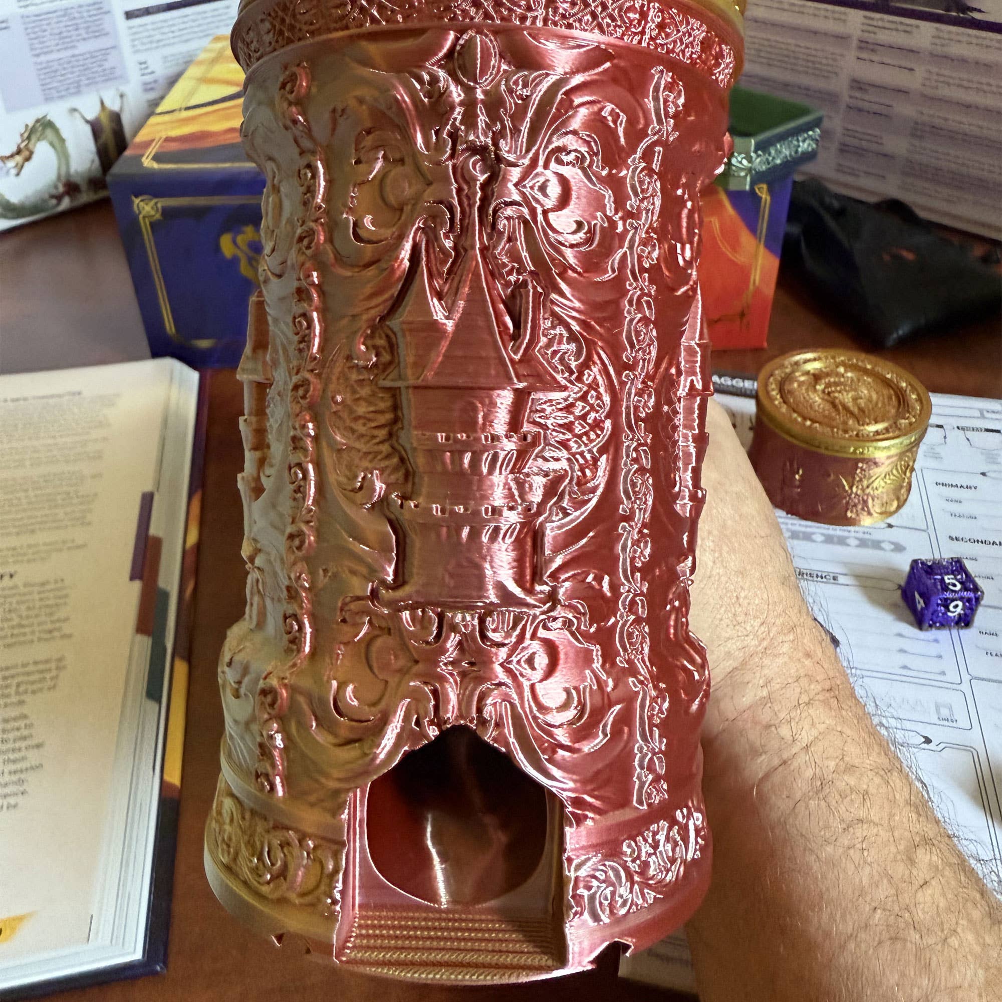 American Carver LLC - Wholesale Dice - Wizard Castle Dice Tower Tankard | TTRPG, D&D, Daggerheart12