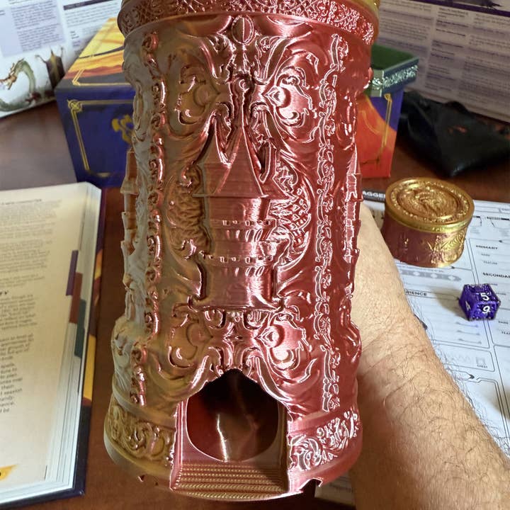 American Carver LLC - Wholesale Dice - Wizard Castle Dice Tower Tankard | TTRPG, D&D, Daggerheart12