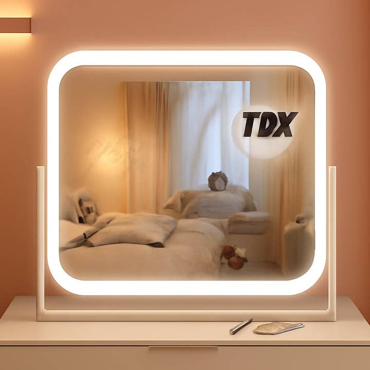 Vanity Mirror With Lights 17x13 Inches White Dimmable for wholesale by ShipItFurniture