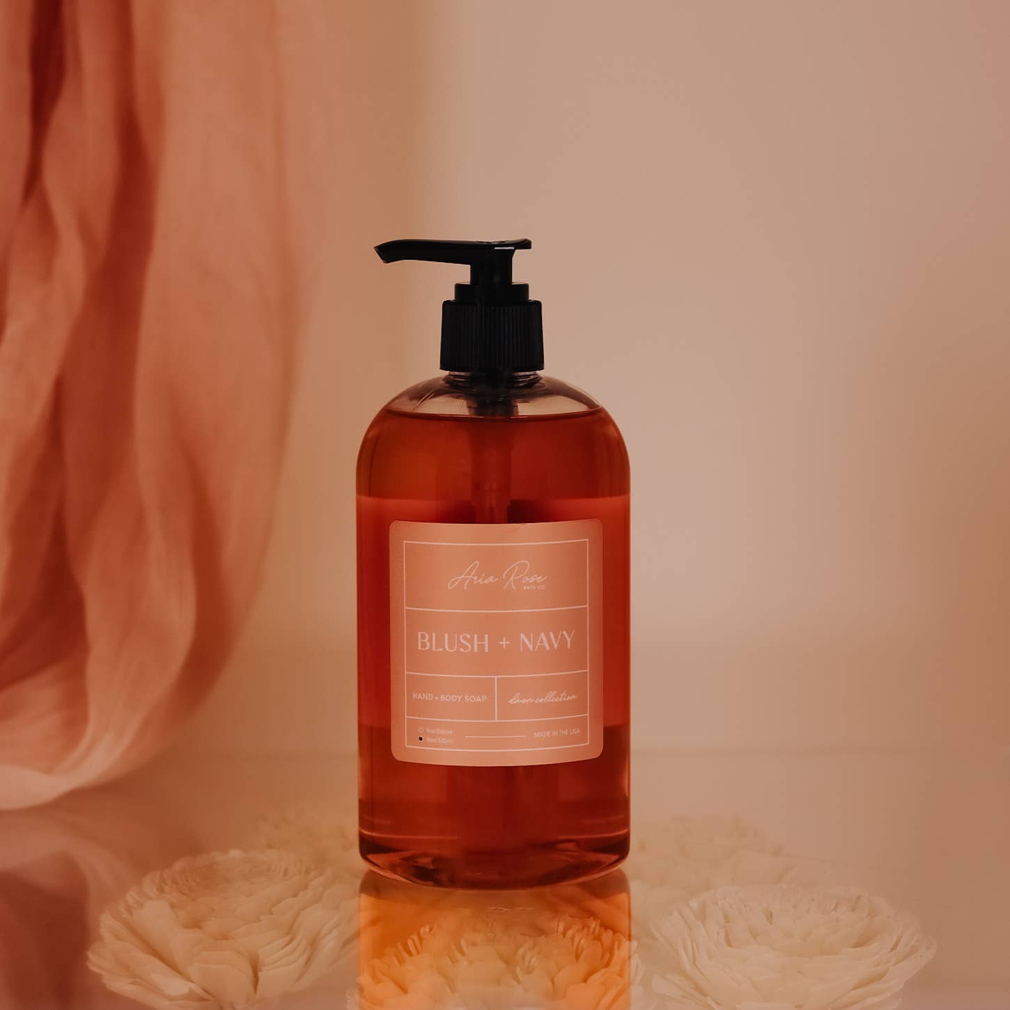 Aria Rose Bath Co - Wholesale Hand Soap/Wash - Blush + Navy Hand + Body Liquid Soap - Dawn Collection3