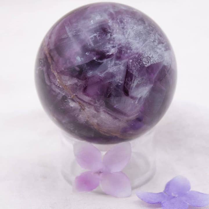 Tiny Rituals - Wholesale Spiritual Stone/Crystal - Rare Rainbow Fluorite Spheres - AAA Premium Quality69