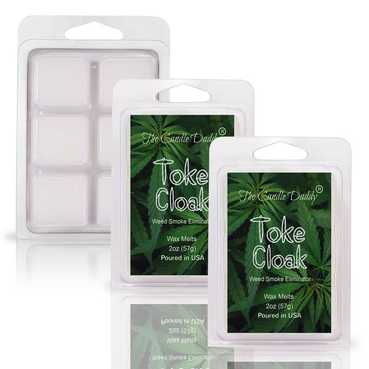 The Candle Daddy - Wholesale Wax Melt - TOKE CLOAK - WEED SMOKE ELIMINATOR WAX MELT - 1 PACK