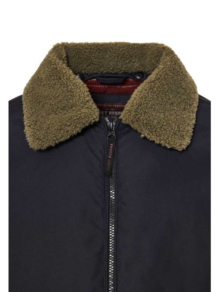 Funky Buddha – Großhandel Jacke - Herren – Funky Buddha Herren Freizeitjacke in Schwarz und Haselnuss9