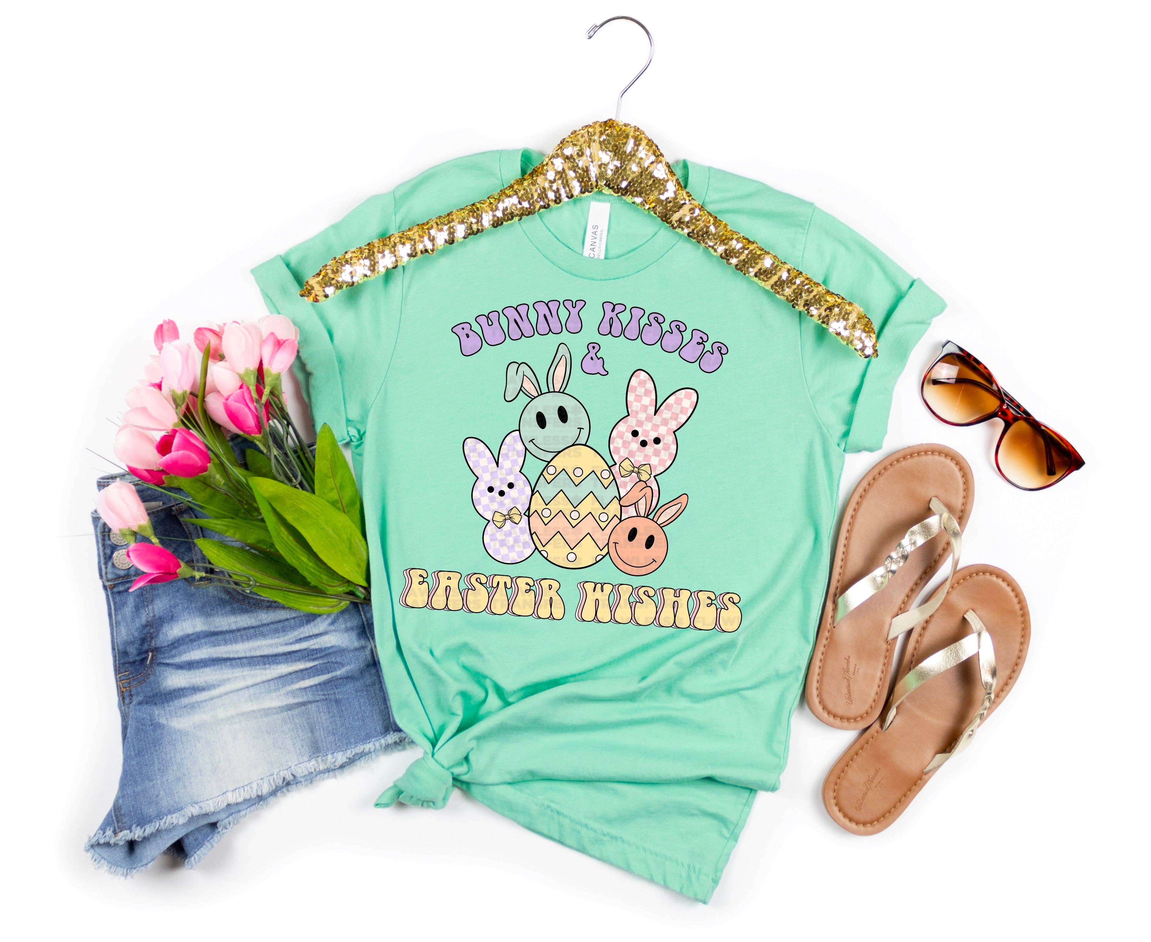 Flawless Transfers - Wholesale Sublimation Transfer - Bunny Kisses Easter Wishes #1126 -DTF Transfers0