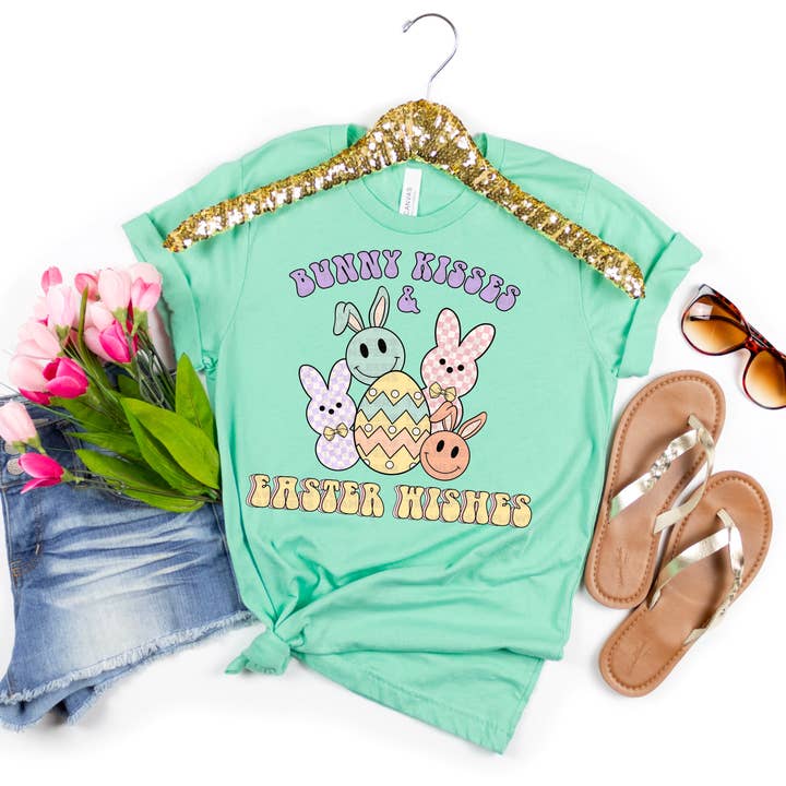 Flawless Transfers - Wholesale Sublimation Transfer - Bunny Kisses Easter Wishes #1126 -DTF Transfers