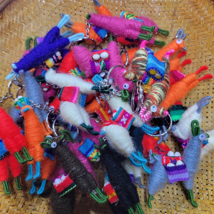 My Momotaro - Wholesale Keychain - Unisex - Llama keychain handmade in Peru, Llama Alpaca Keychain8