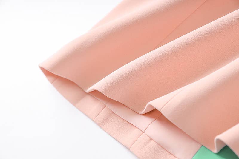 Lyserød BL8-6L Chic Pink 3/4 ærmet jakke med kontrastsøm for engroshandel på Faire14