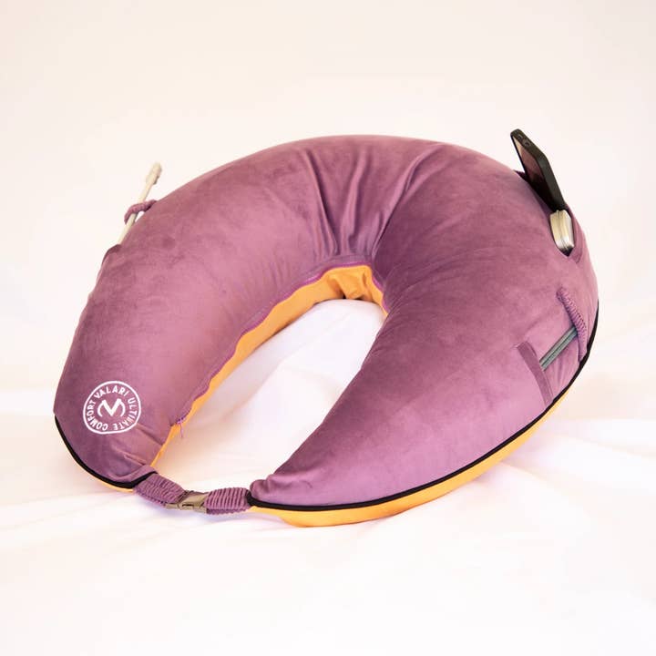 Velvet Purple/Orange Maker's Pillow for wholesale by Valari