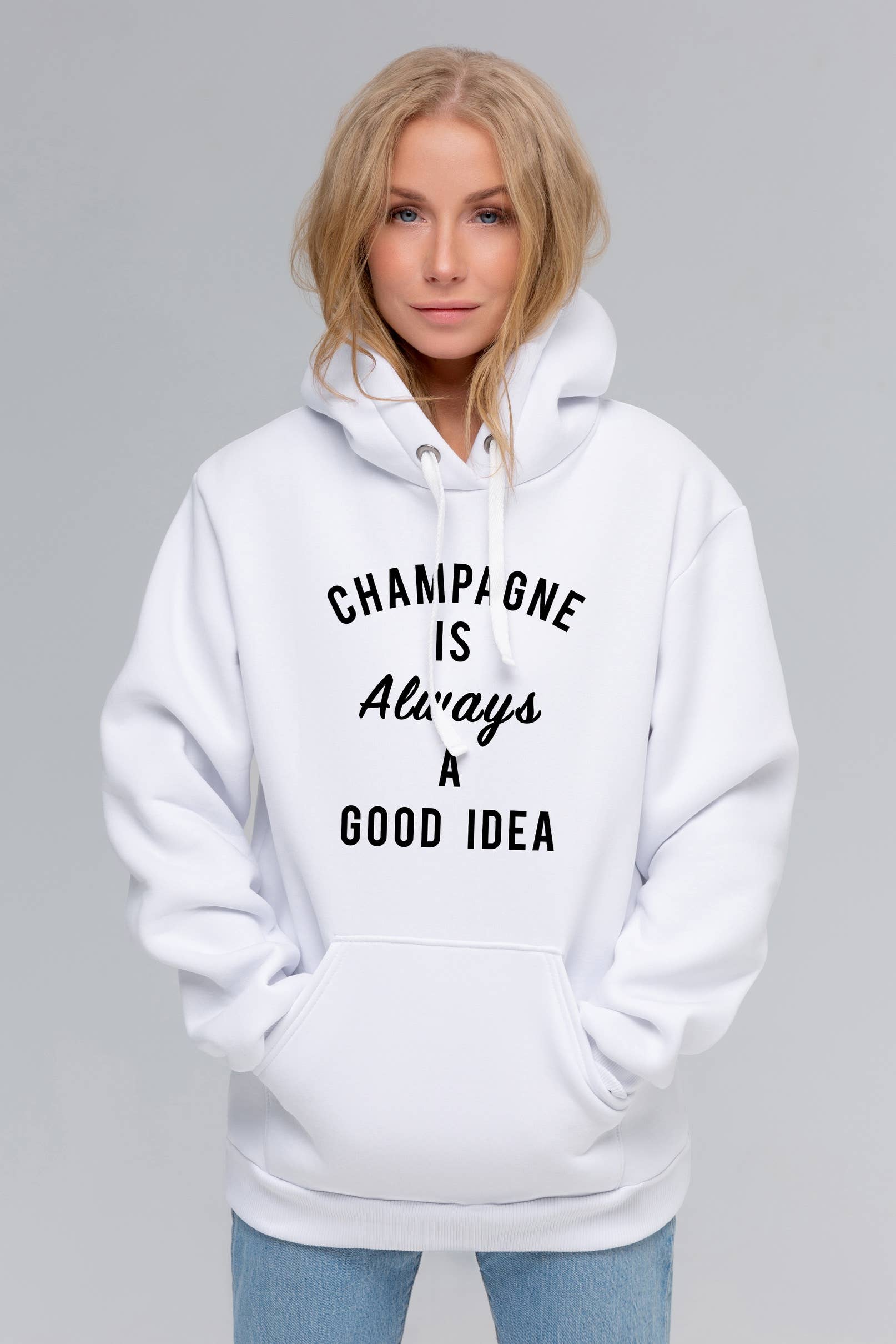 champagne color hoodie