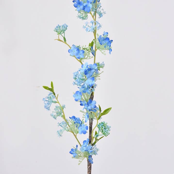 ACNITE(We cover U.S. import duties) - Vente Fleurs artificielles - Neige artificielle saule Fleur violette décoration maison/mariage12