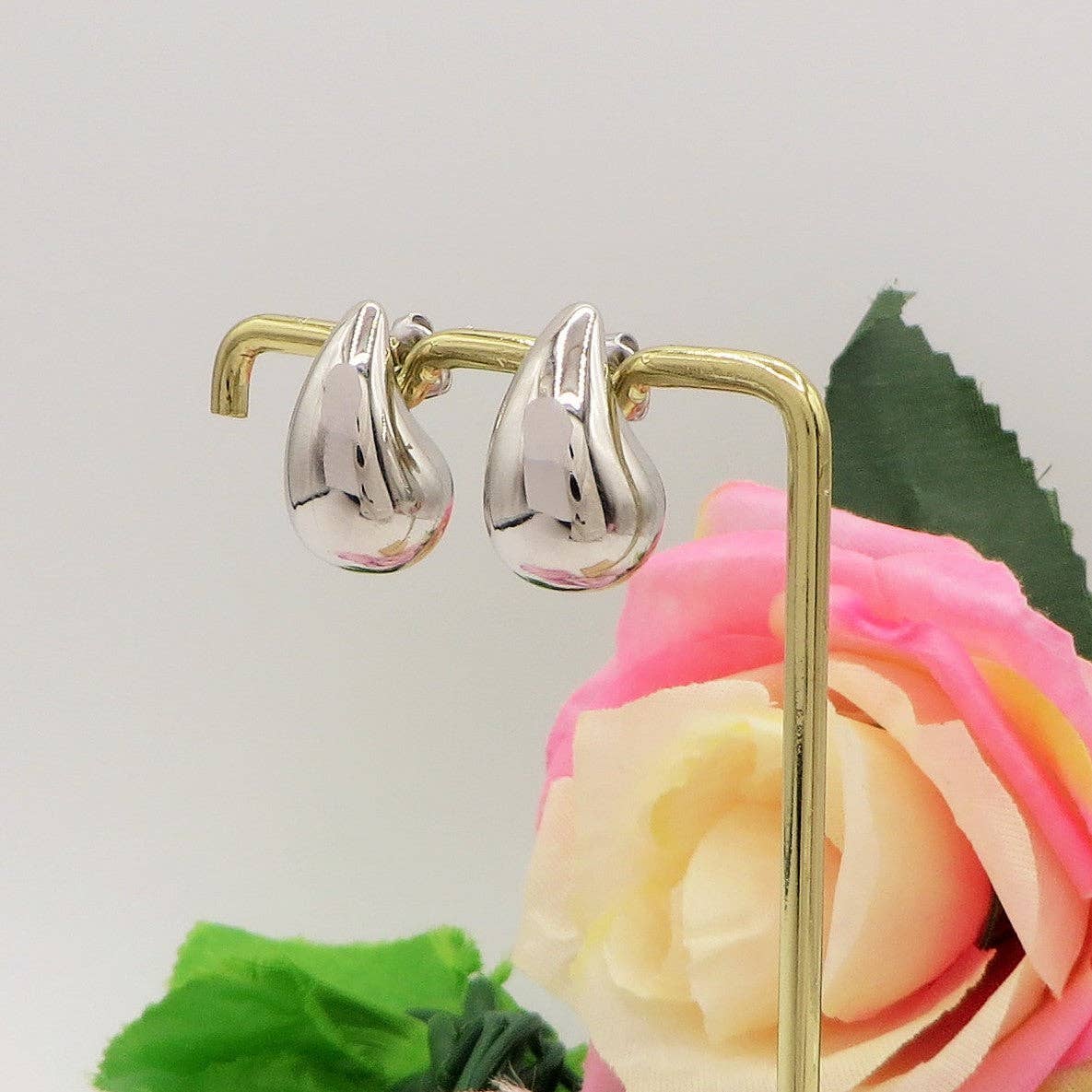 Daemon srls – Engroshandel Hængeøreringe og creoløreringe – DROP 4 størrelser - rustfrit stål ~ par tunge dråbeøreringe14