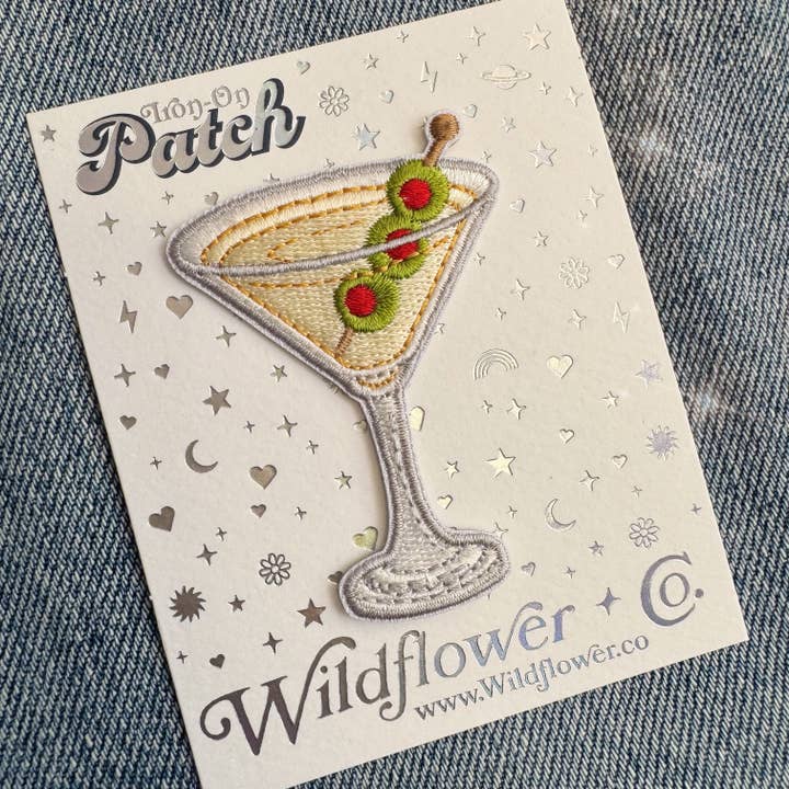 Dirty Martini Patch for wholesale by Wildflower + Co.