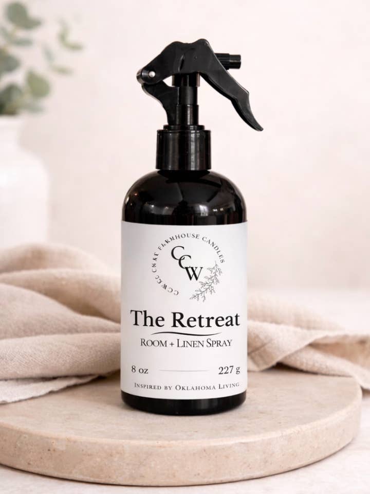 Room + Linen Spray- The Retreat for wholesale by CCW & Co farmhouse candles