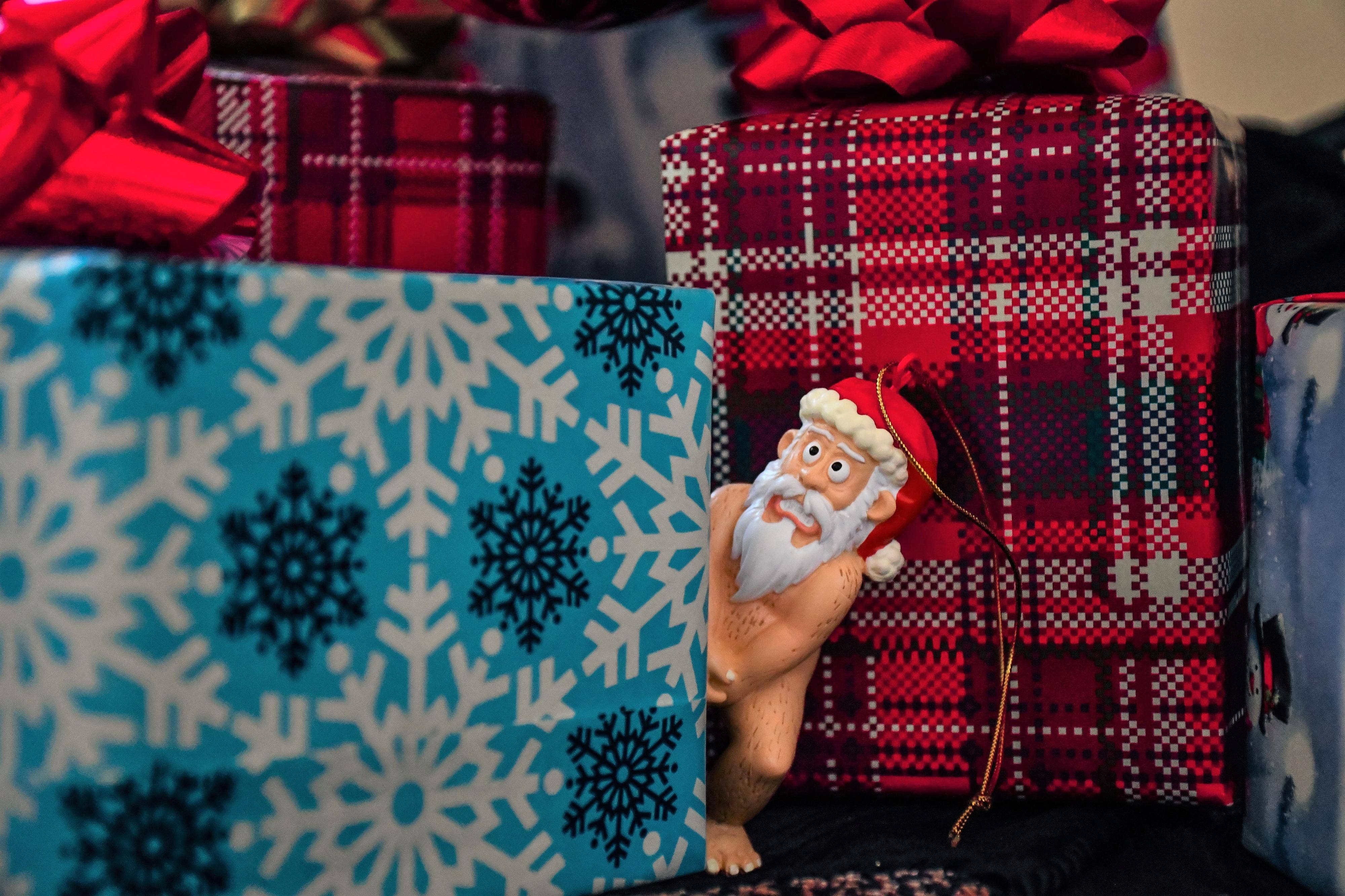 Tree Buddees - Wholesale Ornament - Grappige naakte kerstman kerstversieringen6