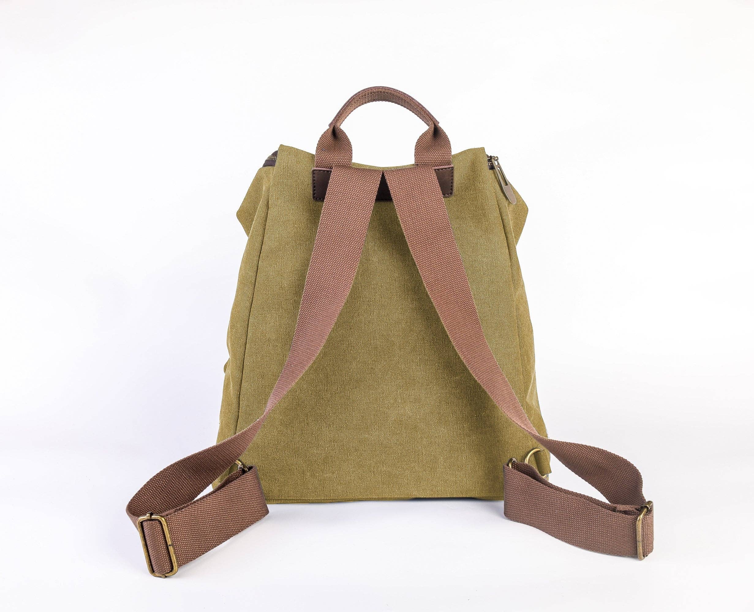 ZEDE PARIS - Wholesale Backpack - Women's - SAINT-PAUL - Canvas and leather backpack18