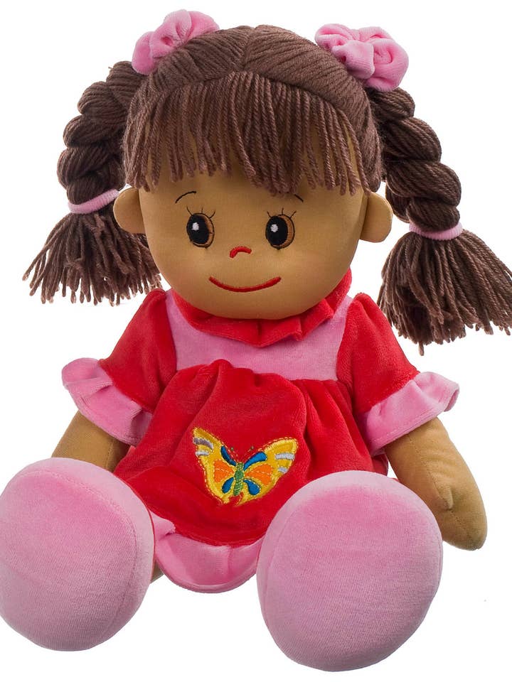 Poupetta Lucy com cabelo castanho por atacado de Heunec