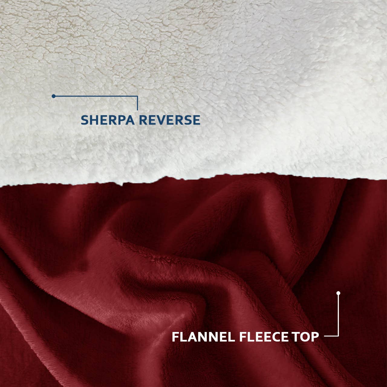 Cottonpassion_US – Engroshandel Sengetæppe – Vendbar Sherpa Fleece tæppe Warm Throw Twin Full/Queen11