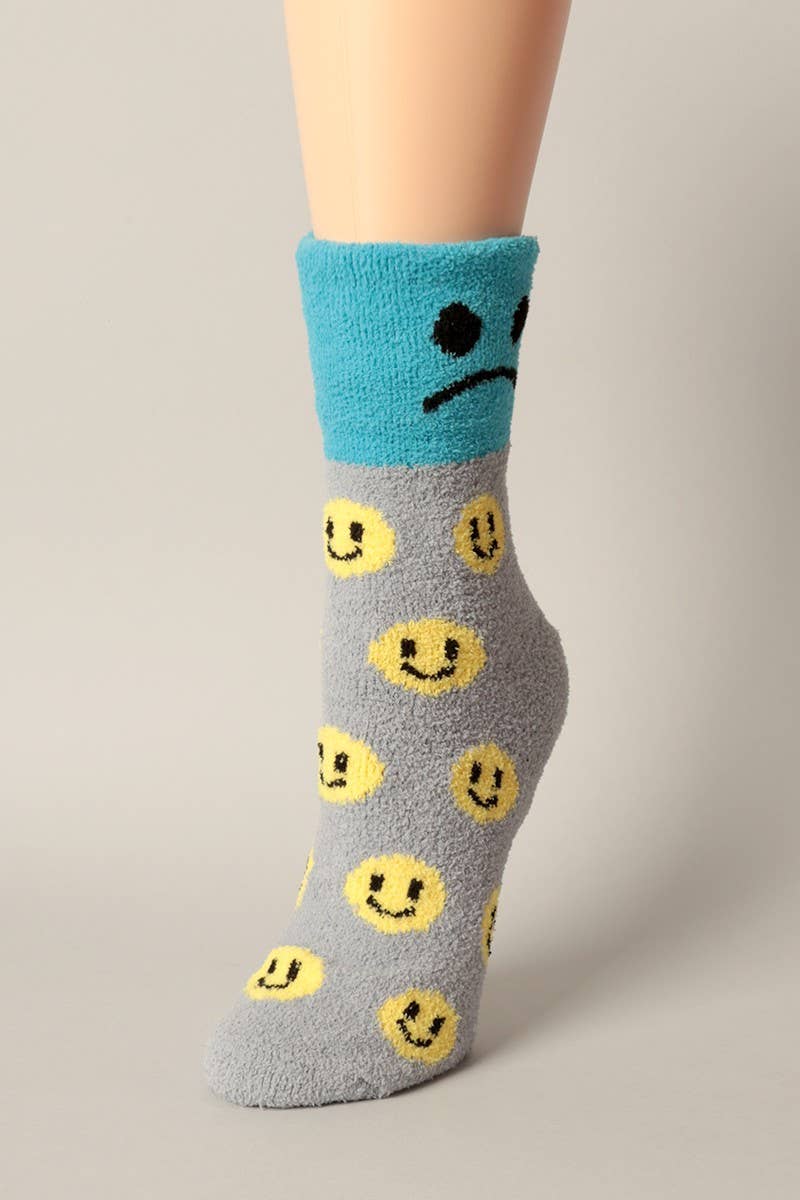 Eyeballs Soft Fluffy Warm Sleeping Socks for wholesale on Faire6