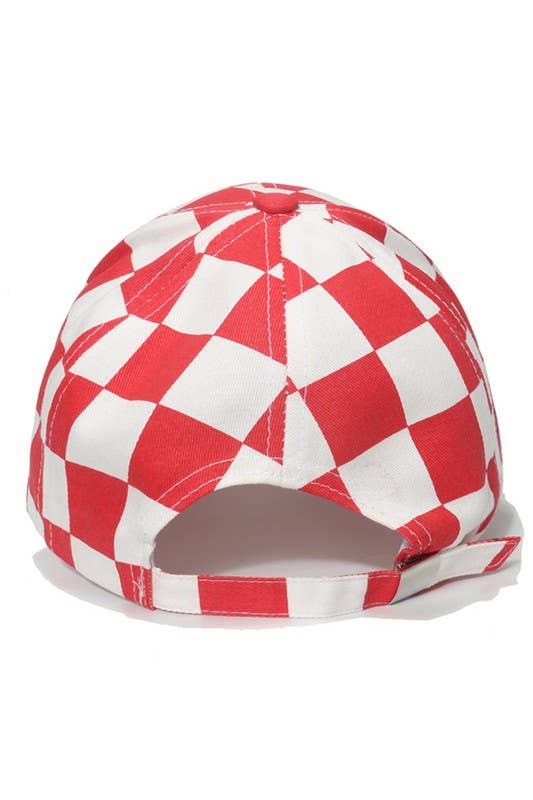 ACCITY - Wholesale Baseball Cap - Unisex - Spring Summer Checkered Baseball Cap, Sun Hat CWAH00035