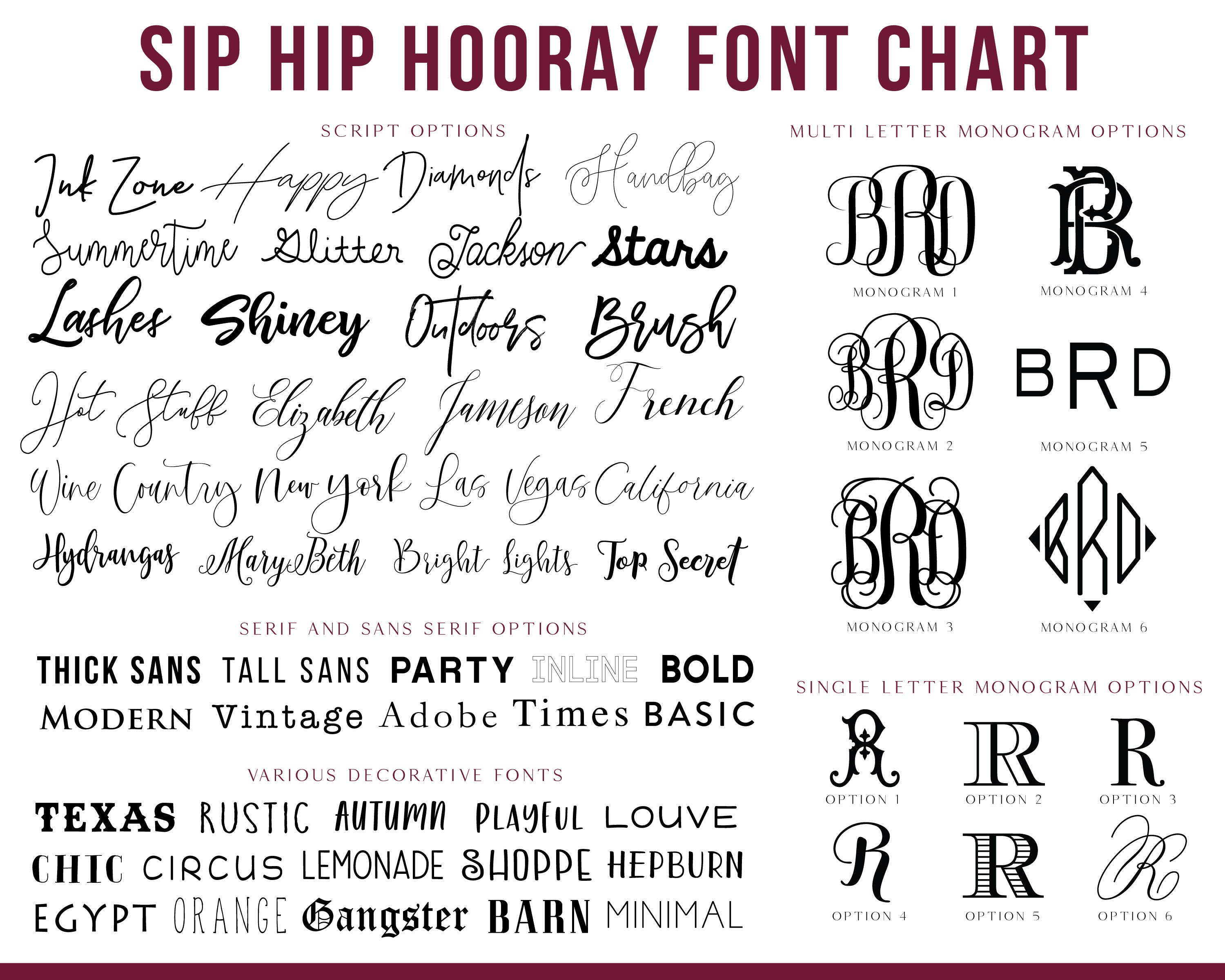 Sip Hip Hooray - Venta al por mayor Vaso/copa - Vasos esmerilados personalizados de Real Housewives of Your Town2