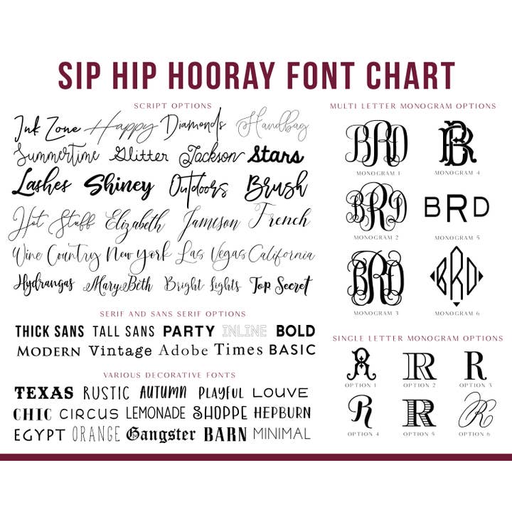 Sip Hip Hooray – Großhandel Trinkglas/Tasse – Personalisierte, gefrostete Tassen von Real Housewives of Your Town2