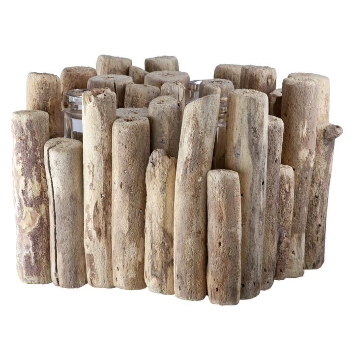 Vaas rechthoekig Jakarta natuurkleur 14 x 14 cm, VE 4 voor wholesale door Gilde Handwerk Macrander GmbH & Co. KG