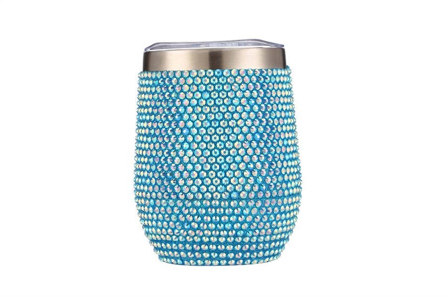 Nima Accessories Inc - Wholesale Insulated Mug/Tumbler - Rhinestone 12 oz Tumbler Cup1