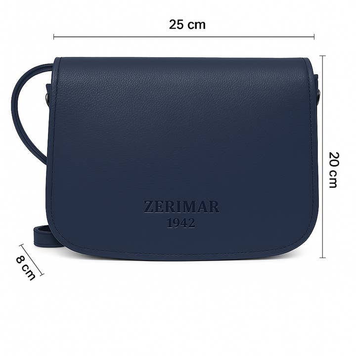 Zerimar 1942 - Wholesale Shoulder Bag - Women's - Zerimar Bolso Bandolera 100% Piel Medidas: 20x8x253