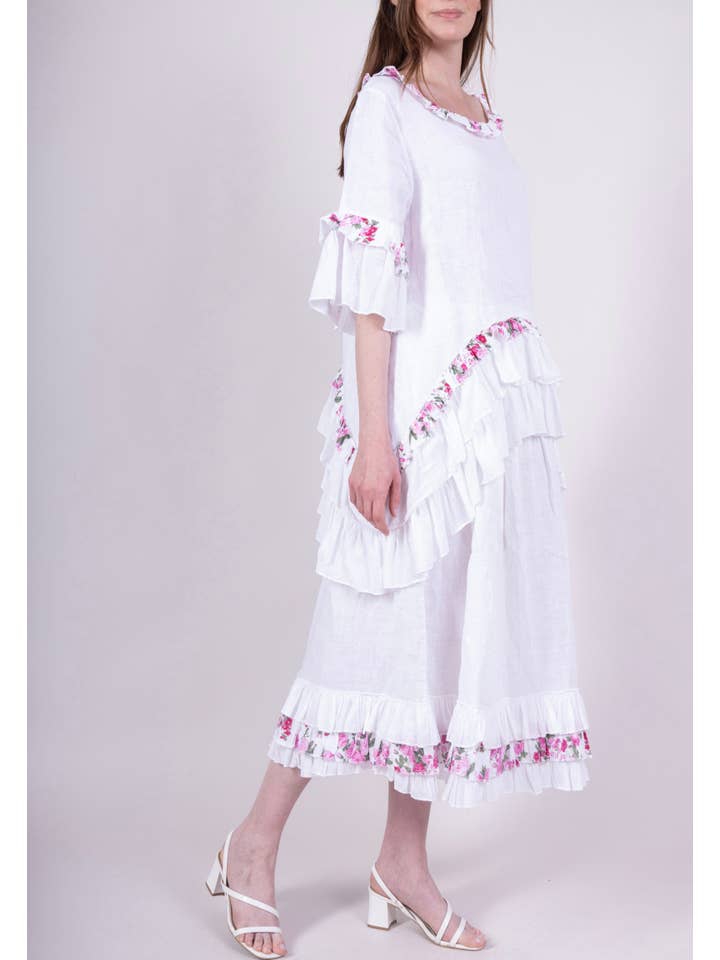 LINEN & COTTON HOUSE - Wholesale Dress - Women's - ROBE IN LINEN 8612