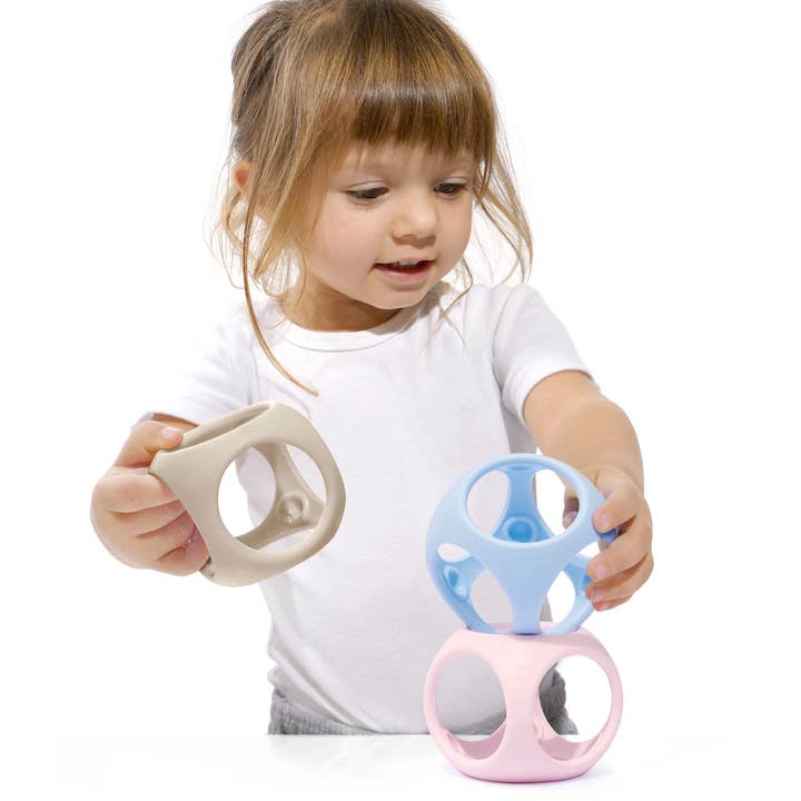 Fat Brain Toy Co. - Vente Balle d'éveil sensoriel – bébé - Jouet sensoriel Oibo par MOLUK - Pastels6